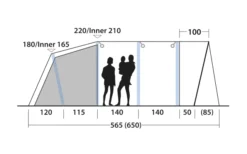 Outwell Avondale 6PA Tunnelzelt -Outwell 748511 5008592