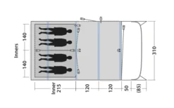 Outwell Avondale 4PA Tunnelzelt -Outwell 748517 5009087