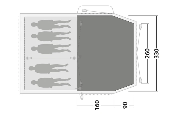 Outwell Zeltteppich Flat Woven Carpet Nevada 5P 2 Outwell Zeltteppich Flat Woven Carpet Nevada 5P – Bild 2